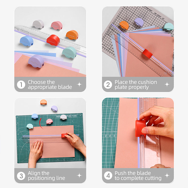 Seven-in-one multi-functional paper cutter