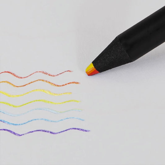 A pencil comes in seven colors