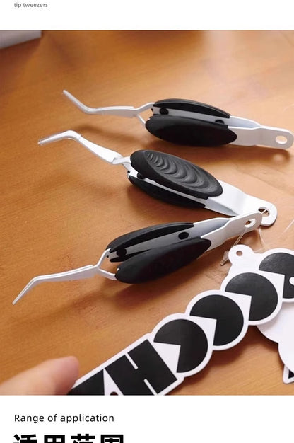 CHAOS Two sets of X-shaped handcrafted reverse tweezers