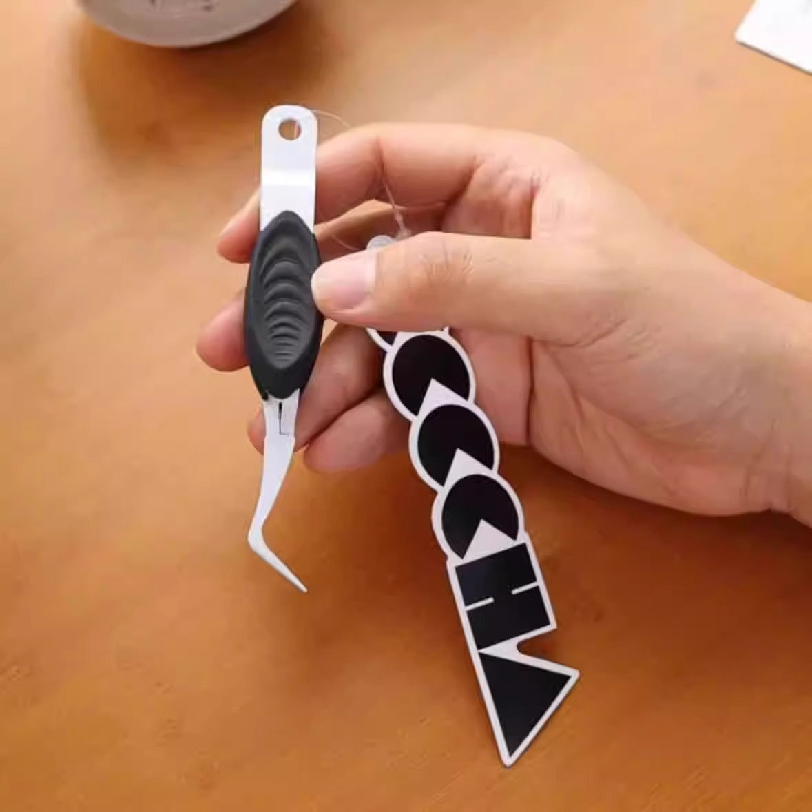 CHAOS Two sets of X-shaped handcrafted reverse tweezers