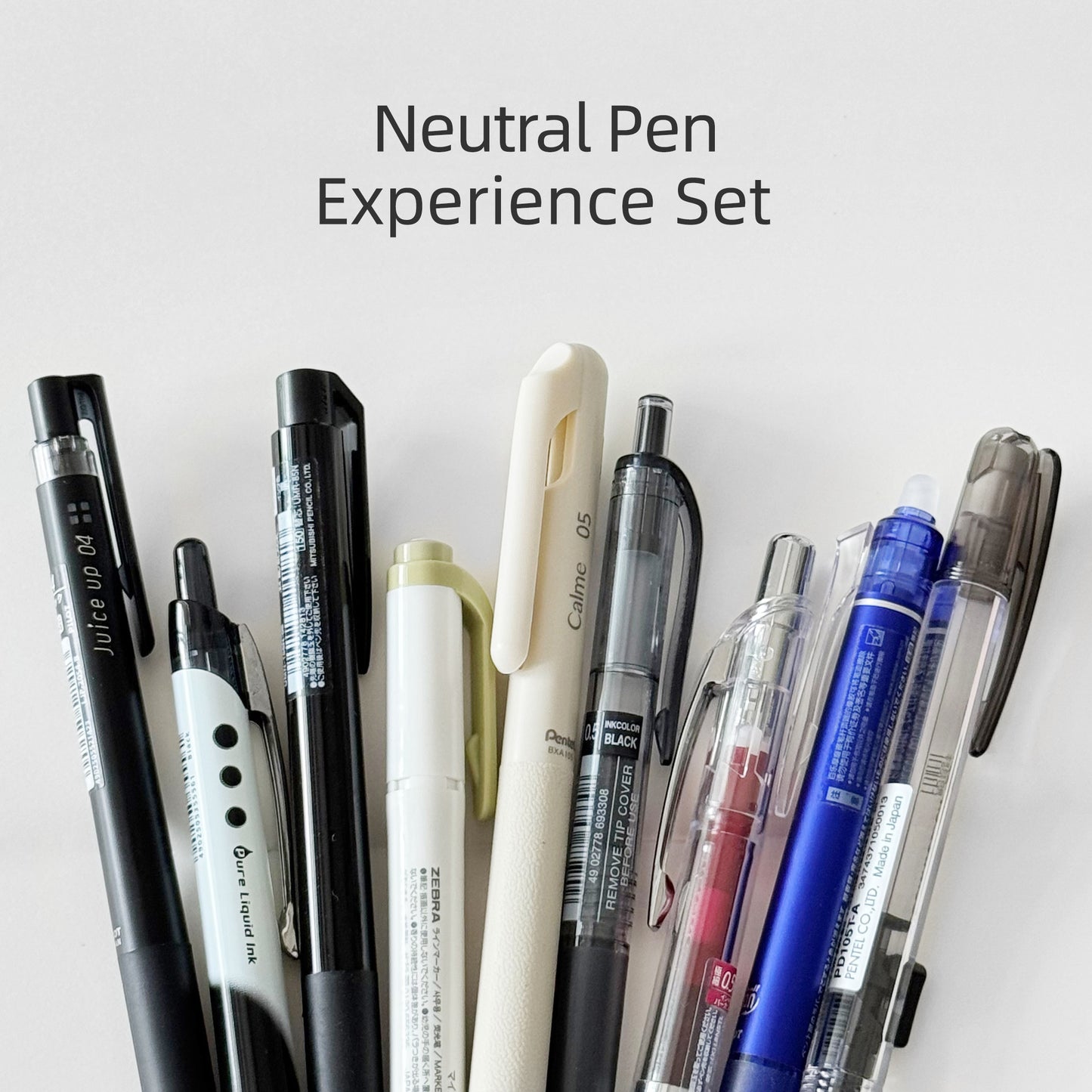 A set of ballpoint pens