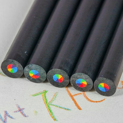 A pencil comes in seven colors